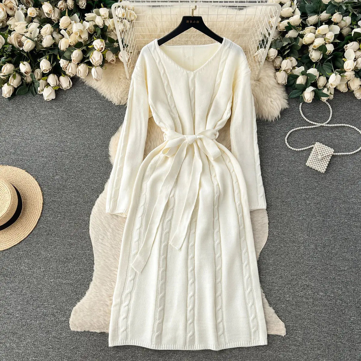 Elegant Women's Knitted Dress